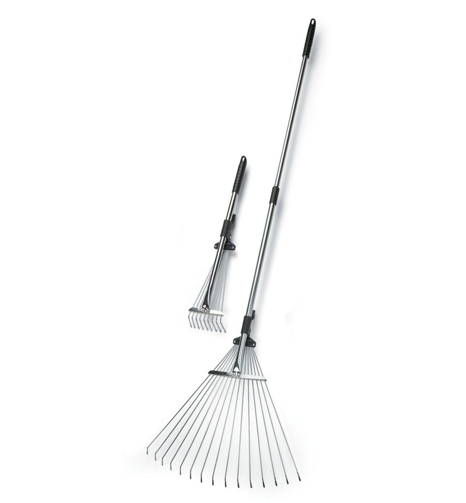 Balai à Gazon Réglable Gardena Combisystem - Dents Plastiques 35-52 Cm