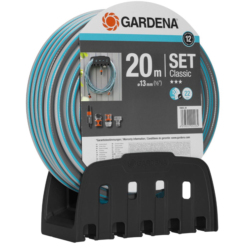 Nettoyeur haute pression Power 1800W 150BAR + Tuyau Classic Gardena 20m + Porte Tuyau Mur 10 Nettoyeur haute pression Power 1800W 150BAR + Tuyau Classic Gardena 20m + Porte Tuyau Mur