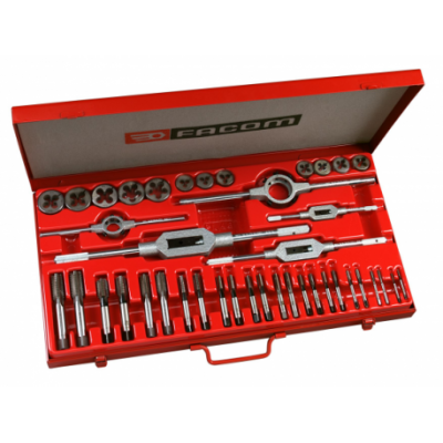 Composition d'outils de 24 tarauds au cobalt, 12 Filières et 5 porte-outils Facom | 221.227SJ2