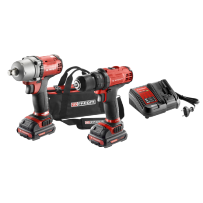 DUO PACK SANS FIL 3/8 10.8V 2,0Ah Facom | CL3.CP10SJD2PB