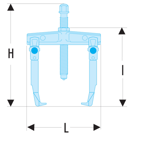 Extracteurs 2 griffes coulissantes 297 x 233 x 283mm Facom | U.232-210 2 Extracteurs 2 griffes coulissantes 297 x 233 x 283mm Facom | U.232-210